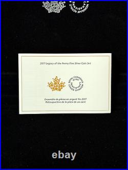Legacy of the Penny Five Fine Silver Coin Set Mintage 3,000 (2017)