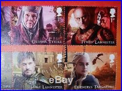 Limited Edition UK Game of Thrones Stamp and Silver Medallion coin set 2018