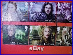 Limited Edition UK Game of Thrones Stamp and Silver Medallion coin set 2018