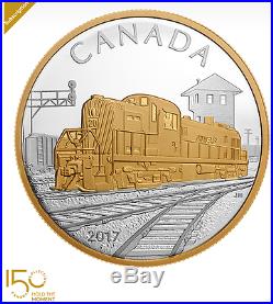 Locomotives Across Canada 1 oz Pure Silver Gold-Plated 3-Coin Subscription 2017