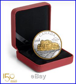Locomotives Across Canada 1 oz Pure Silver Gold-Plated 3-Coin Subscription 2017