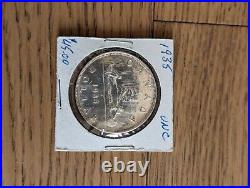 Lot 24 Coins 1935-1966 Silver Dollar Canada Canadian