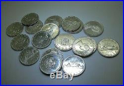 Lot Of 18 Canada Silver Dollar Coins 1964 And 1965 Uncirculated Best Offer