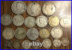 Lot Of 21 Canada And Newfoundland Silver Coins Lot Of 21 Canada And Newfoundland Silver Coins