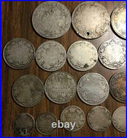 Lot Of 21 Canada And Newfoundland Silver Coins Lot Of 21 Canada And Newfoundland Silver Coins