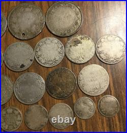 Lot Of 21 Canada And Newfoundland Silver Coins Lot Of 21 Canada And Newfoundland Silver Coins