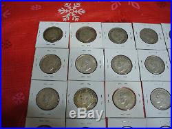 Lot Of 31 1937-67 Canada Half Dollar Silver Coins 50 Cent Piece Nice Grades
