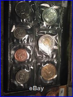 Lot Of 40 Uncirculated Coin Set Canada From 1964 To 2012 No Duplicate Inc Silver