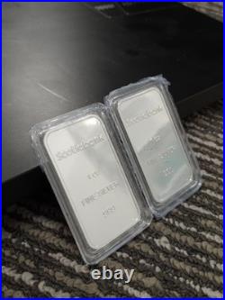 Lot Of Two 1 Ounce Silver Scotiabank Bars