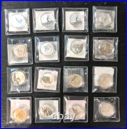 Lot of 16 Canada $20 fine silver coin