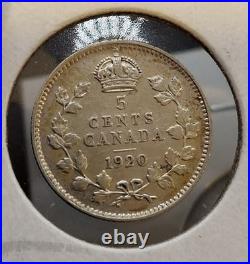 Lot of 19 Silver 0.925 Canadian 10 Cent Coins 1902-1920 Circulated