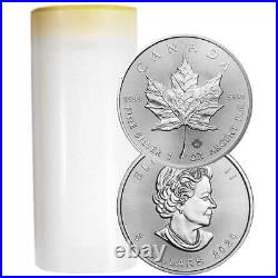Lot of 25 2020 $5 Silver Canadian Maple Leaf 1 oz Brilliant Uncirculated Full