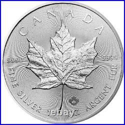Lot of 25 2020 $5 Silver Canadian Maple Leaf 1 oz Brilliant Uncirculated Full