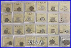 Lot of 26 Graded Coins, 24 Silver + 2 nickel
