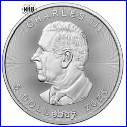 Lot of 5 x 1 oz New 2025 Maple Leaf Silver Coins BU Royal Canadian Mint Lot of 5 x 1 oz New 2025 Maple Leaf Silver Coins BU Royal Canadian Mint