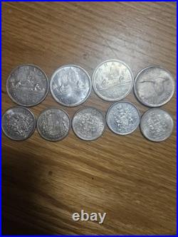 Lot of canadian 80% silver dollars and half dollars All nice coins