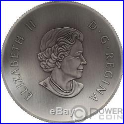 MAPLE LEAF 30th Anniversary Dome Convex Shape 5 Oz Silver Coin 50$ Canada 2018