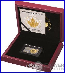 MAPLE LEAF 40th Anniversary 1 Oz Silver 1/4 Oz Gold Coin Set Canada 2019