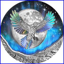 MOON SKY RAVEN 2025 CANADA HOLOGRAPHIC INUIT 1oz. 9999 Pure Silver $20 Coin MOON SKY RAVEN 2025 CANADA HOLOGRAPHIC INUIT 1oz. 9999 Pure Silver $20 Coin