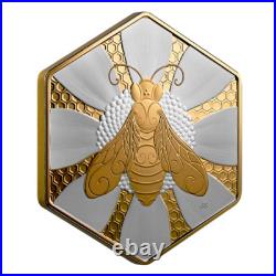 NATURE'S DELIGHT THE HONEY BEE 2025 CANADA 1oz. 9999 Pure Silver Proof $20 Coin