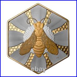 NATURE'S DELIGHT THE HONEY BEE 2025 CANADA 1oz. 9999 Pure Silver Proof $20 Coin