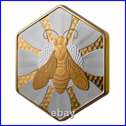 NATURE'S DELIGHT THE HONEY BEE 2025 CANADA 1oz. 9999 Pure Silver Proof $20 Coin