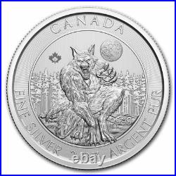 NORTHERN WEREWOLF 2021 CANADA RCM 2oz. 9999 Pure Silver Bullion $10 Coin