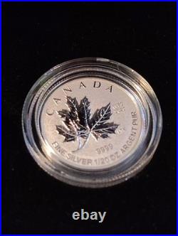 O- CANADA 2020 CANADA. 9999 Silver 5 Coins Fractional Proof Set With OGP & CoA