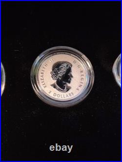 O- CANADA 2020 CANADA. 9999 Silver 5 Coins Fractional Proof Set With OGP & CoA