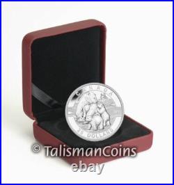 O Canada 2013 POLAR BEAR & Baby Cubs $25 1 Oz Pure Silver Proof in Box FULL OGP