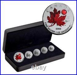 Oh CANADA 2020 CANADA. 9999 Pure Silver 5 Coins Fractional Proof Set Oh CANADA 2020 CANADA. 9999 Pure Silver 5 Coins Fractional Proof Set