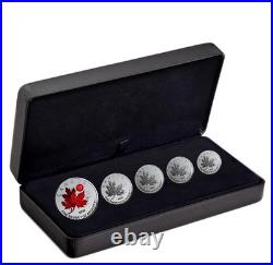Oh CANADA 2020 CANADA. 9999 Pure Silver 5 Coins Fractional Proof Set Oh CANADA 2020 CANADA. 9999 Pure Silver 5 Coins Fractional Proof Set