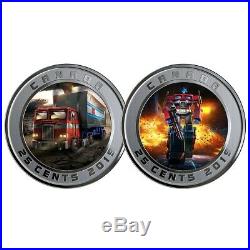 Optimus Prime Transformers 2019 Silver & Lenticular Coin Set Rcm