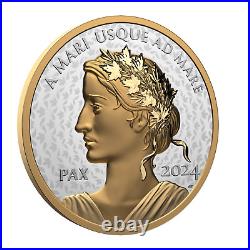 PEACE DOLLAR 1 Oz Silver Coin $1 Canada 2024