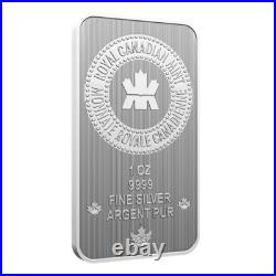 PREMIUM SILVER BULLION RCM Assay Packaging 2025 CANADA $5 1oz. 9999 Silver Bar