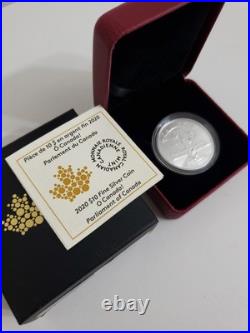 Parliament Ottawa, Pure Silver 10 Dollars Coin, UNC, 2020, O Canada Series
