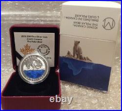 Polar Bear Iconic 2016 Masters Club Coin $20 1OZ Silver Proof Coin Canada l'Ours