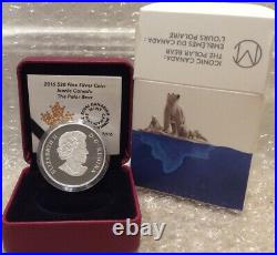 Polar Bear Iconic 2016 Masters Club Coin $20 1OZ Silver Proof Coin Canada l'Ours