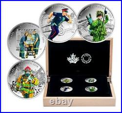 Pure Silver 4-Coin Set National Heroes (2016)