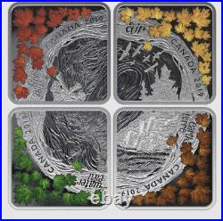 Pure Silver Coin Set The Elements (4 encapsulated coins set)