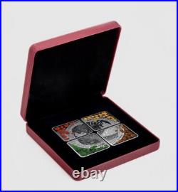 Pure Silver Coin Set The Elements (4 encapsulated coins set)