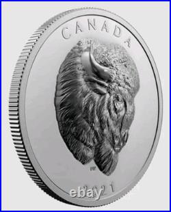Pure Silver EHR Coin Bold Bison2021 Mintage $5,000 $25 1oz