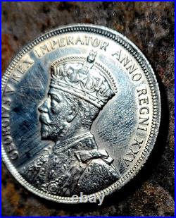 RARE 1935 Canada Silver Dollar Faint Lines SWL Very Nice Coin