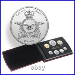 RCAF 100th Anniversary Special Edition 2024 CANADA Silver $ Proof 7 Coin Set