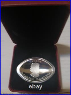 RCMC 2017 Pure Silver$25 Football Shaped And Curved Coin RCMC 2017 Pure Silver$25 Football Shaped And Curved Coin