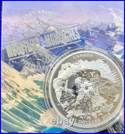 RCM $200 2OZ Canadian Rockies. 9999 Silver Coin