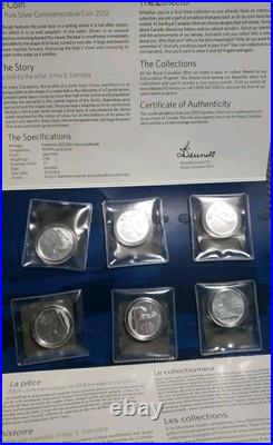 RCM 2012 Polar Bear $20 Canada 9999 Silver Coin COMPLETE SET SEALED