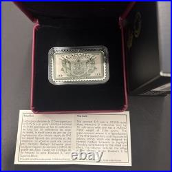 RCM 2019 $20 Canada's historical stamps, coat of arms and flags fine silver coin