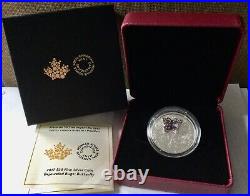 RCM $20 2017 Bejeweled Bugs BUTTERFLY 1OZ Proof Silver Coin Canada gemstones