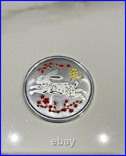 RELIABLE RABBIT 2023 CANADA TD MINT LUNAR 1oz. 9999 Pure Silver Bullion Round